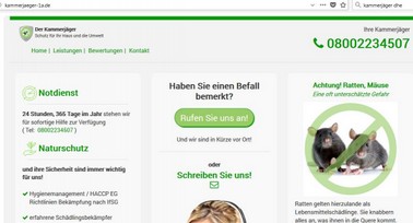 Kammerjäger im Internet - Vorsicht vor Abzocke