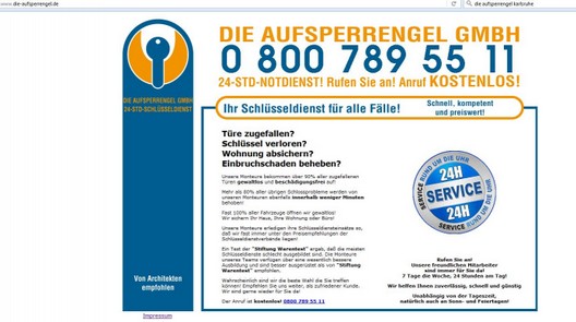 Schlüsseldienst Die Aufsperrengel Schwarze Liste